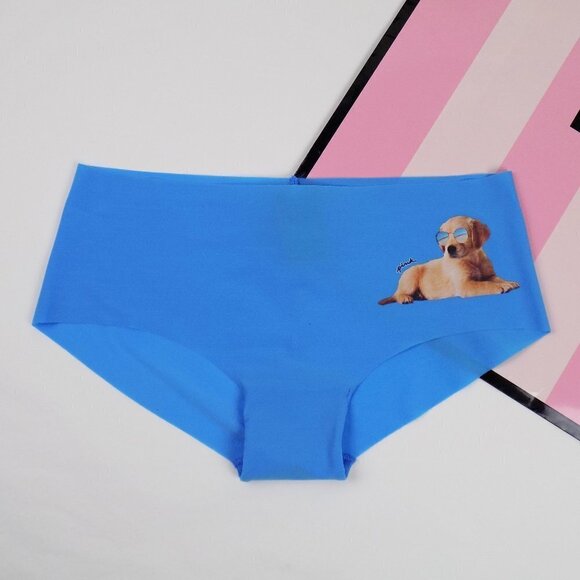 nwt puppies dog puppy love logo no show seamless hipster cheekster tanga - Picture 1 of 4